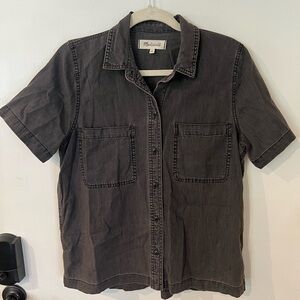 Madewell Denim button up Shirt Grey